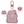 Shy Bunny in Hoodie Glitter Acrylic Epoxy Keychain