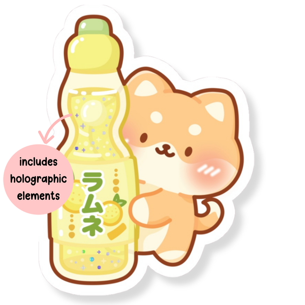 Ramune Huggers Waterproof Vinyl Stickers (Semi-Holographic)