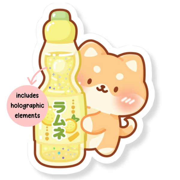 Ramune Huggers Waterproof Vinyl Stickers (Semi-Holographic)